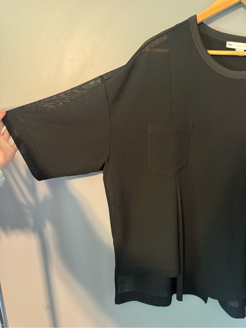 Adidas X Yohji Yamamoto open knit oversized streetwear oversized boxy shirt - Picture 2 of 8